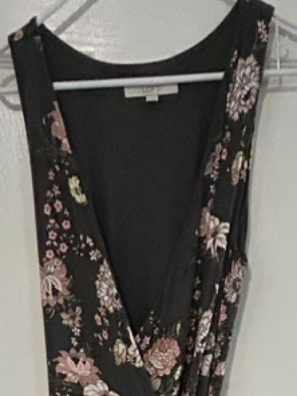Wrap midi dress with floral print